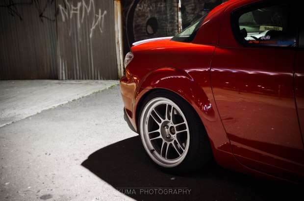 Enkei rpf1's are a good combo on this RX8