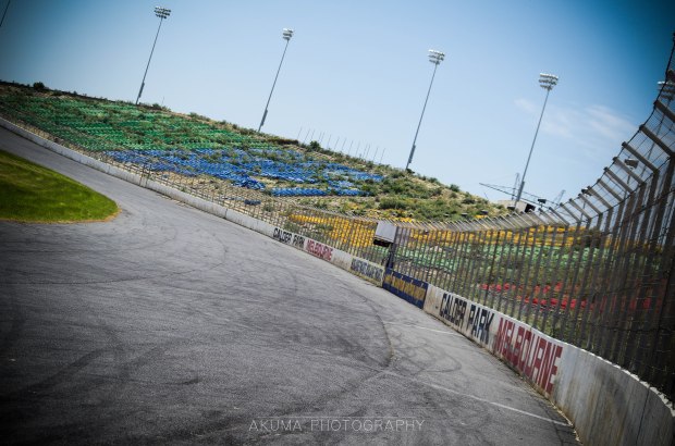 Sad to see the condition of Calder but happy to see a local track running!!