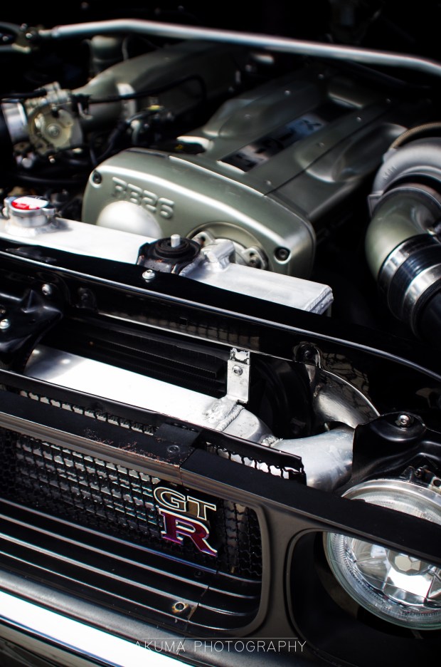 Here is is..an RB26 powered KPGC110 Skyline