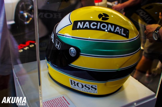 Any true Formula 1 fanatic would recognise this helmet from a distance...The legendary Ayrton Senna.